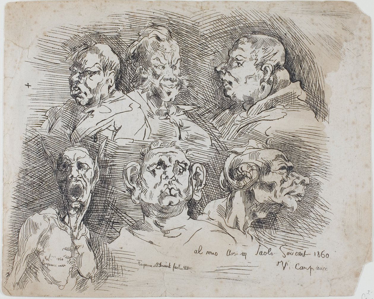 Studie hlav od Jean Baptiste Carpeaux