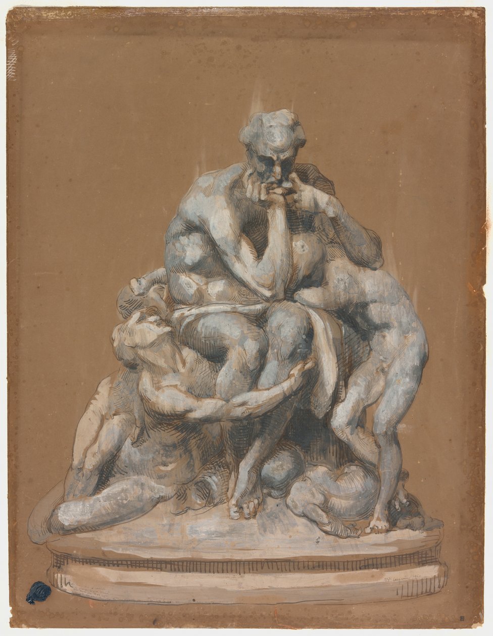 Studie pro sochu Ugolino a jeho děti od Jean Baptiste Carpeaux