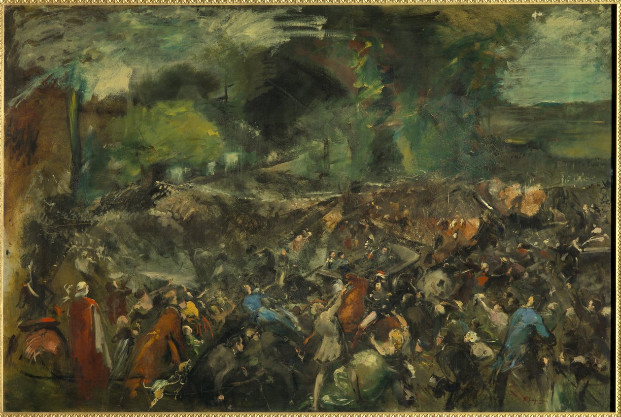 Útok Antonina Berezowského na cara Alexandra 2 6. června 1867 od Jean Baptiste Carpeaux