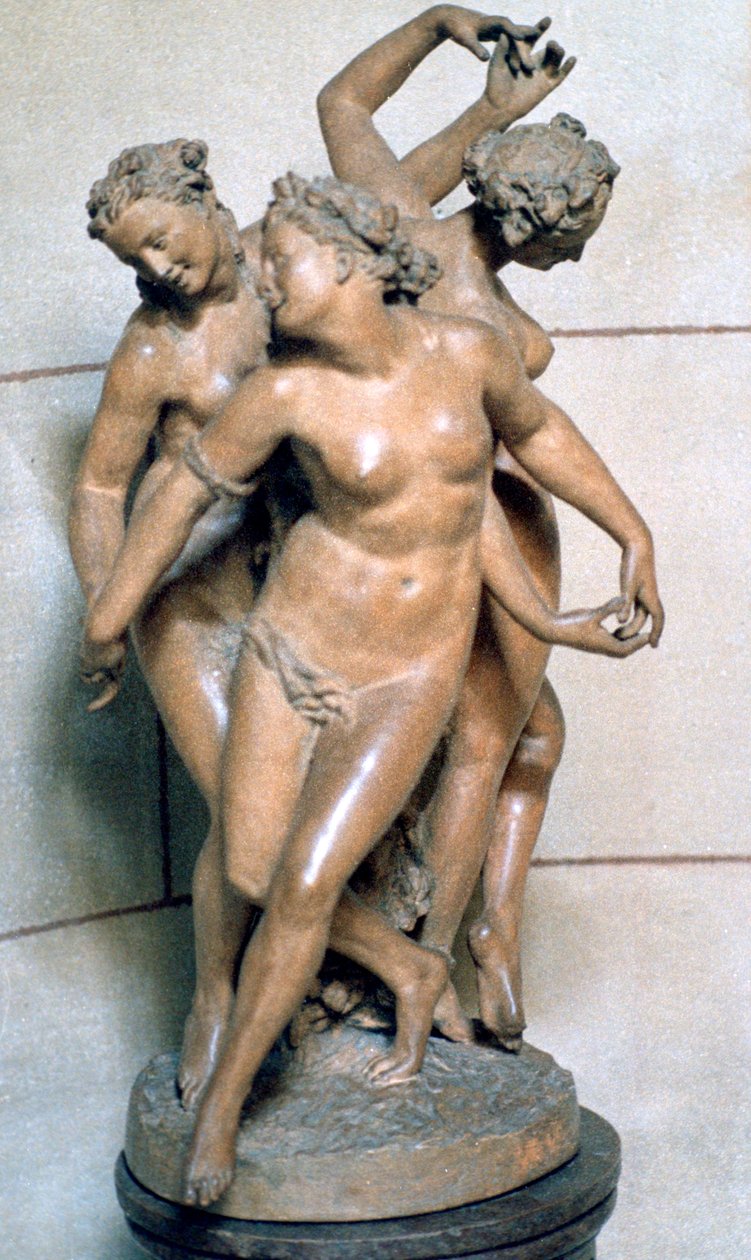 Tři Grácie, c1847-1875 od Jean Baptiste Carpeaux