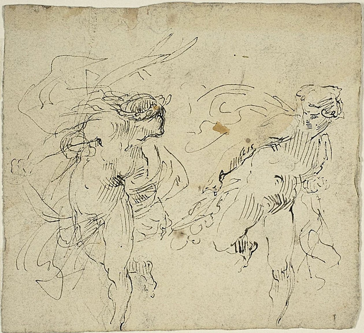 Dvě běžící mužské postavy od Jean Baptiste Carpeaux