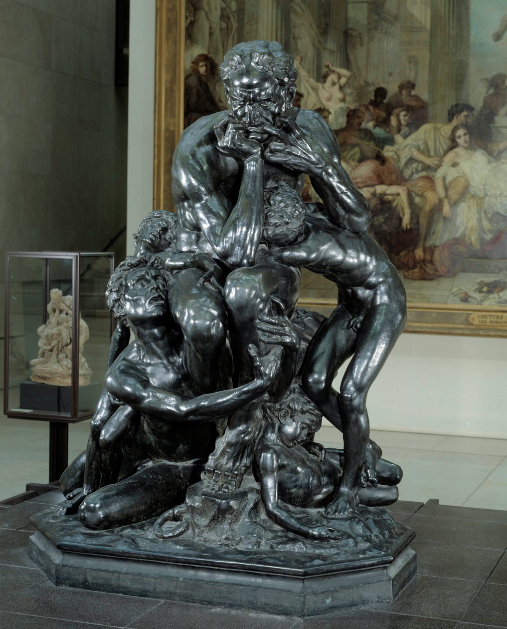 Ugolinský tyran z Pisy. Ilustrace pekla v „Božské komedii“ od Danteho. Bronzová socha od Jean Baptiste (Jean-Baptiste) Carpeaux (1827-1875) od Jean Baptiste Carpeaux