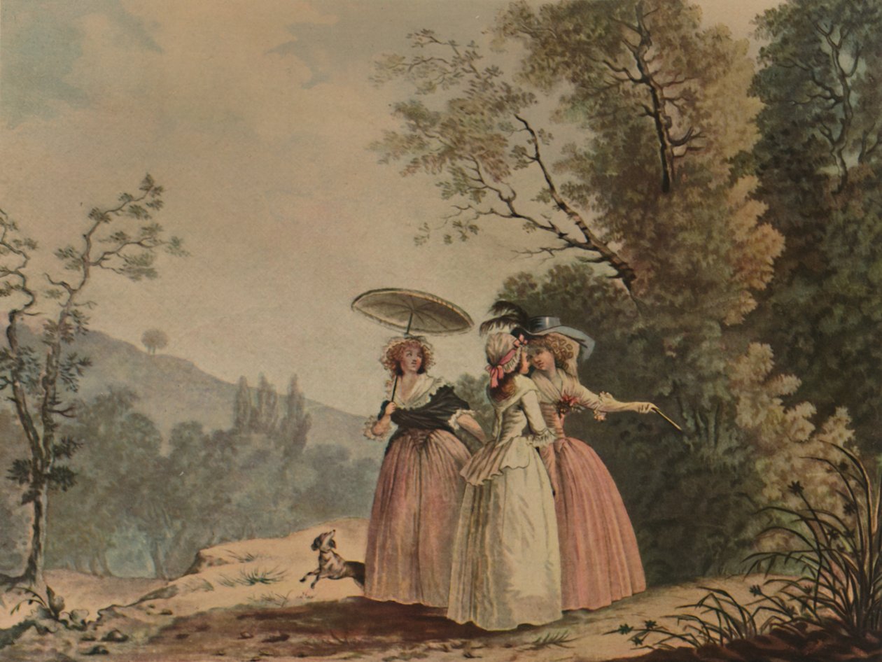 Pařížské milosti v Bois de Vincennes, 1790, 1913 od Jean Baptiste Chapuy