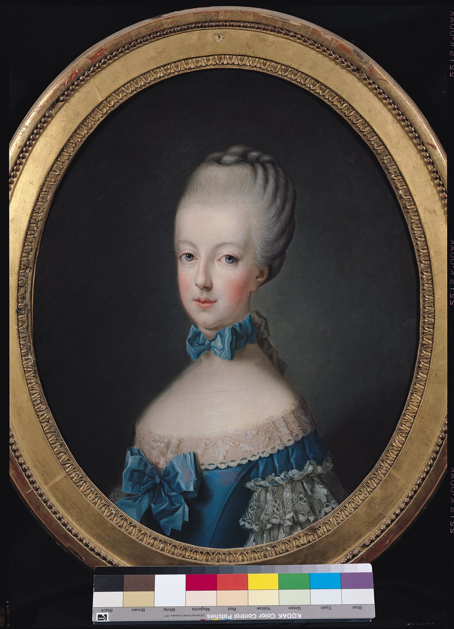 Portrét Marie-Antoinetty de Habsbourg-Lorraine (1750-93) podle obrazu Josepha Ducreuxe (1735-1802) 1770 od Jean Baptiste Charpentier