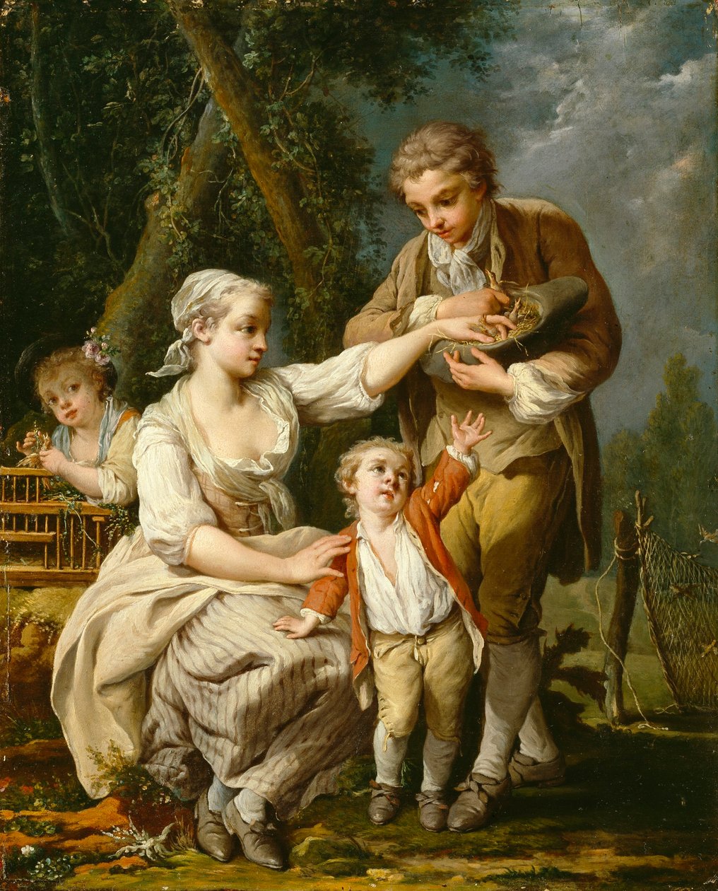 Ptačí hnízdo od Jean Baptiste Charpentier the Elder