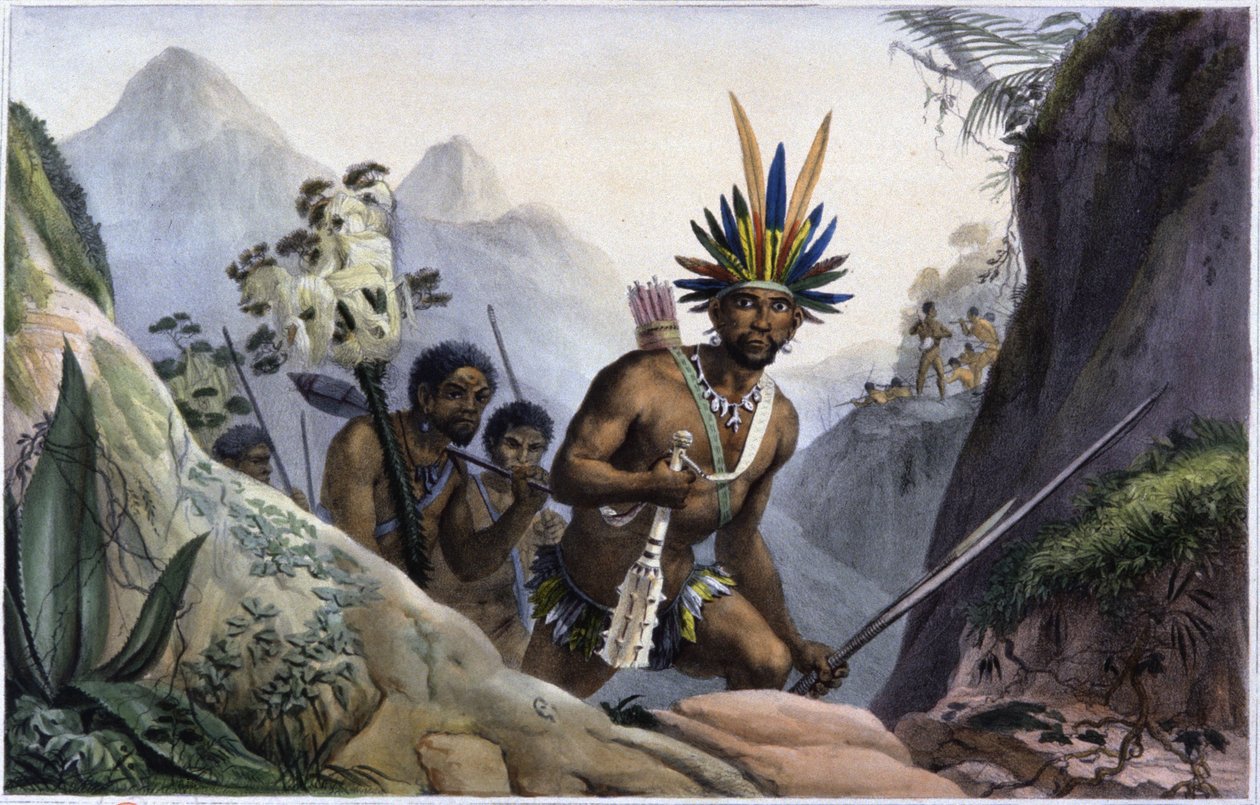 Brazílie: horský indiánský kmen od Jean Baptiste Debret