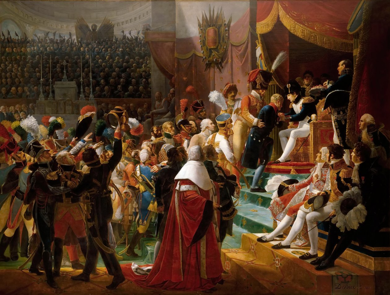 První poukázka Čestné legie, 15. července 1804, v Saint-Louis des Invalides od Jean Baptiste Debret
