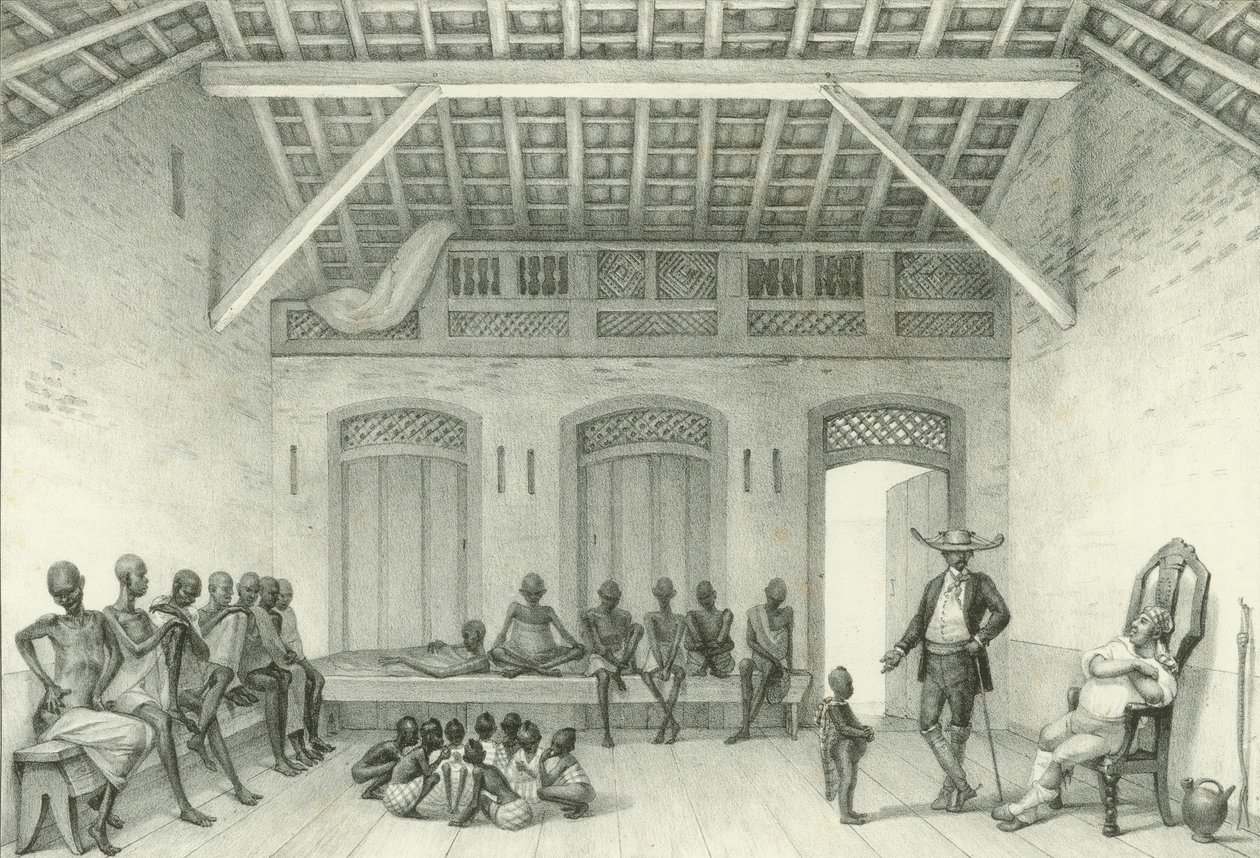 Obchod na prodej otroků, 1835. od Jean Baptiste Debret