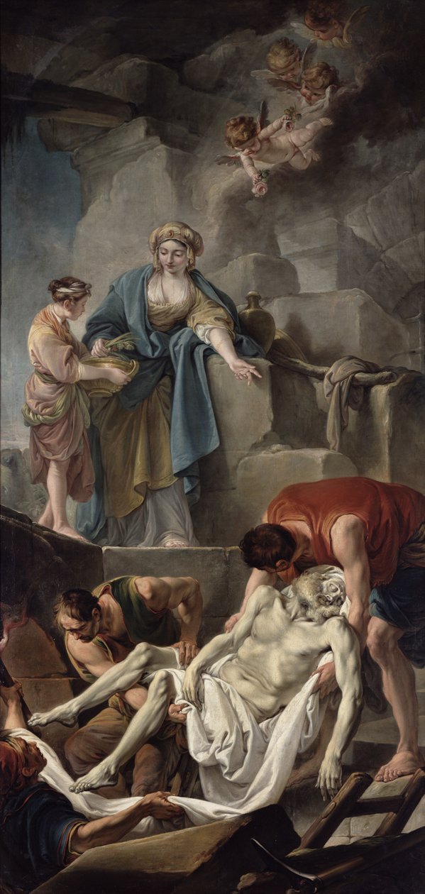 Pohřeb svatého Ondřeje, 1760 od Jean Baptiste Deshays de Colleville