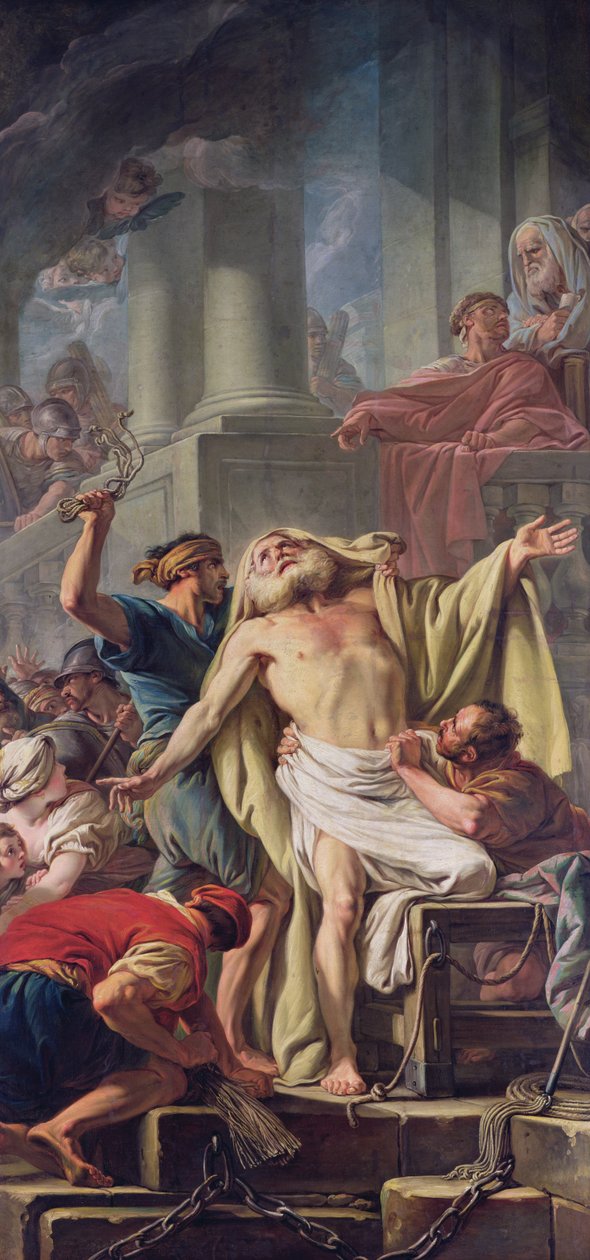Bičování svatého Ondřeje, 1761 od Jean Baptiste Deshays de Colleville