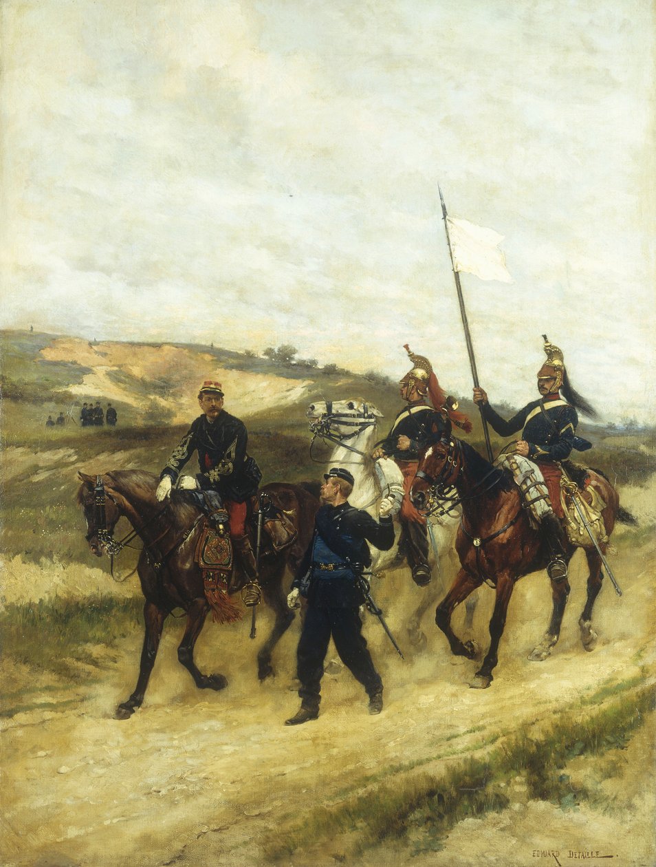 Kancelář kavalérie a dragouni od Jean Baptiste Edouard Detaille