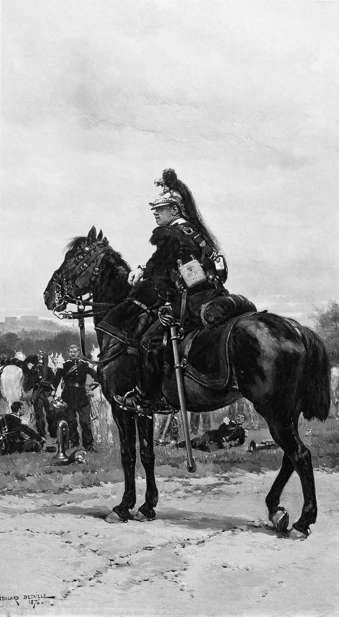 Dragoun na koni, 1876. od Jean Baptiste Edouard Detaille
