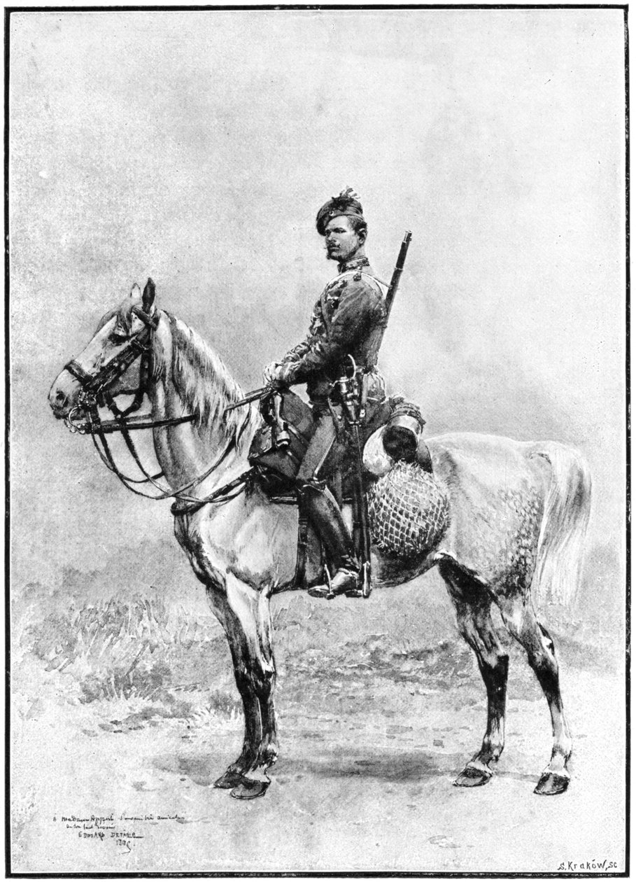 Chasseur of the guard, Rusko, 1892. od Jean Baptiste Edouard Detaille