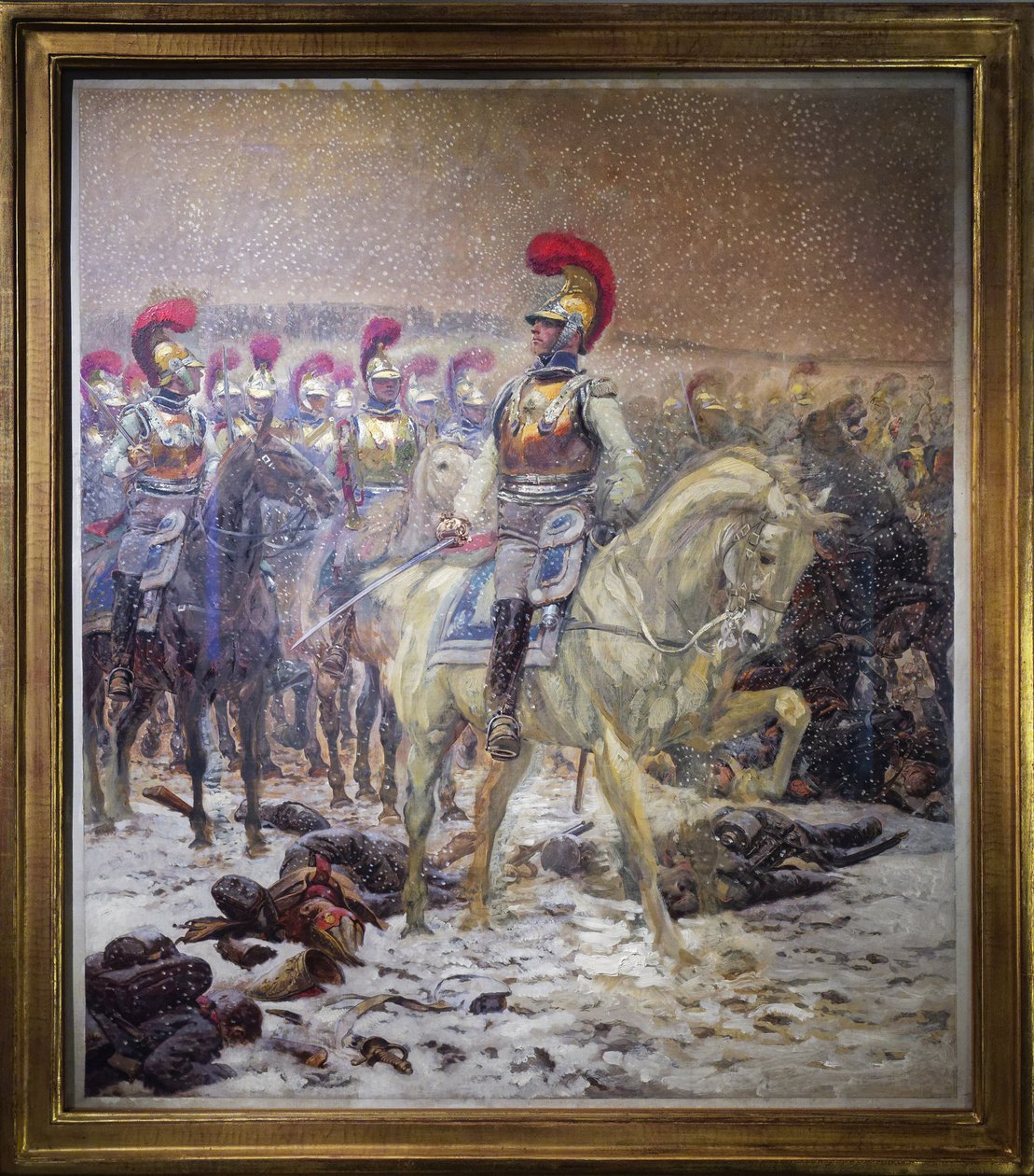 Před útokem Carabineros podnikli bitvu o Winkowo (nebo Taroutino, Rusko) od Jean Baptiste Edouard Detaille