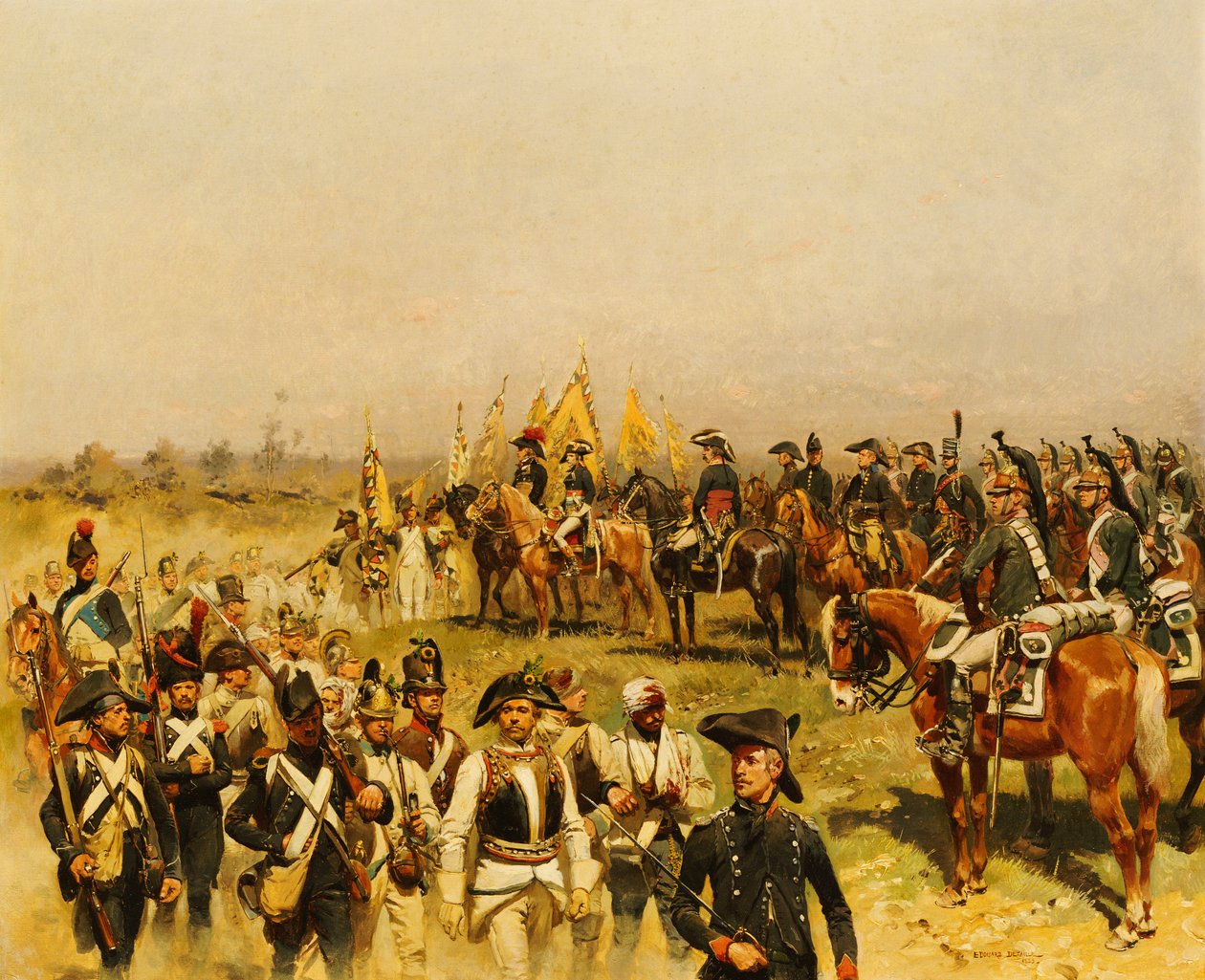 Napoleon velící Pohledu na vězně, 1883 od Jean Baptiste Edouard Detaille