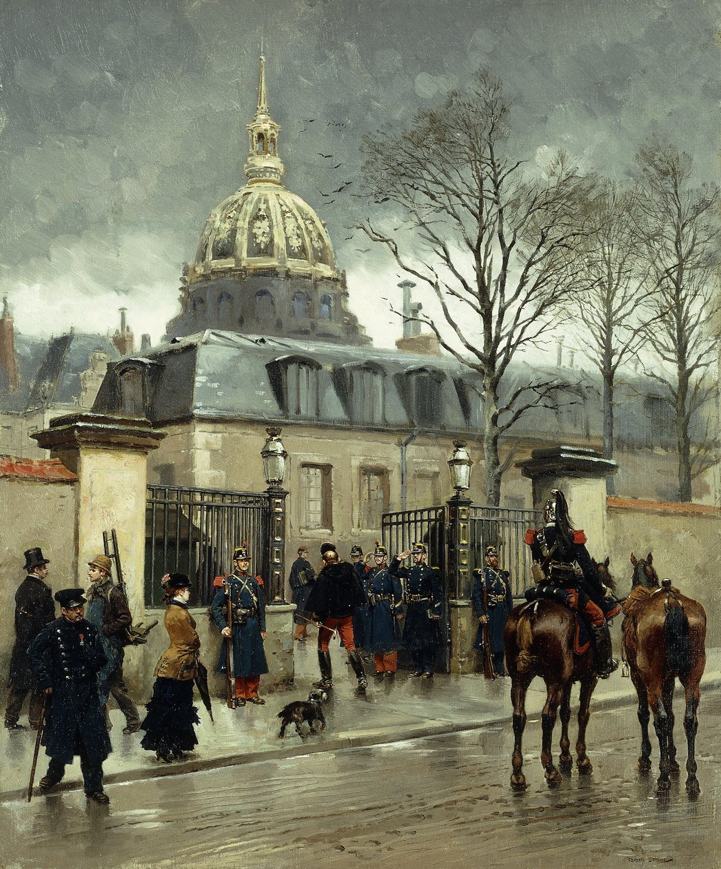 Mimo Les Invalides, Paříž, od Jean Baptiste Edouard Detaille