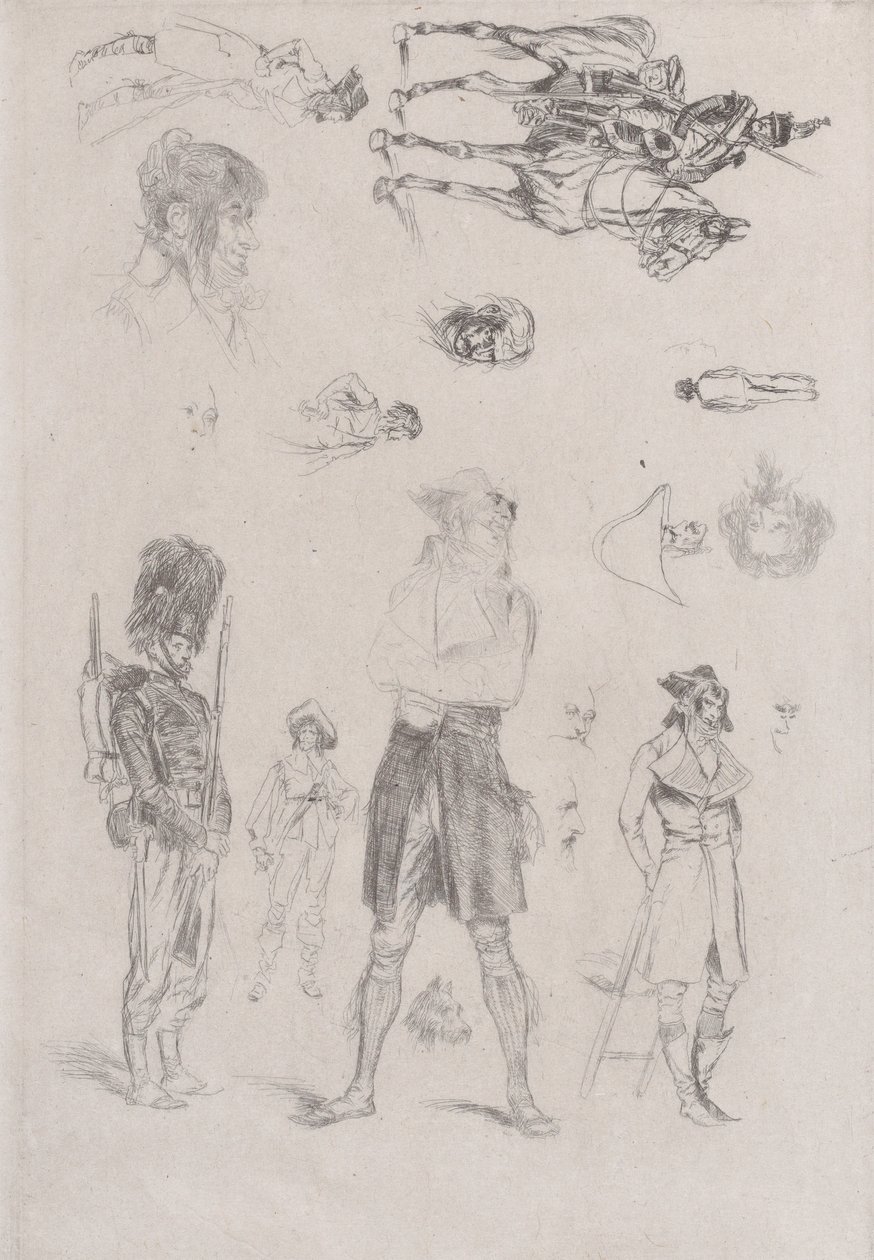 List skic List skic, 1868. od Jean Baptiste Edouard Detaille
