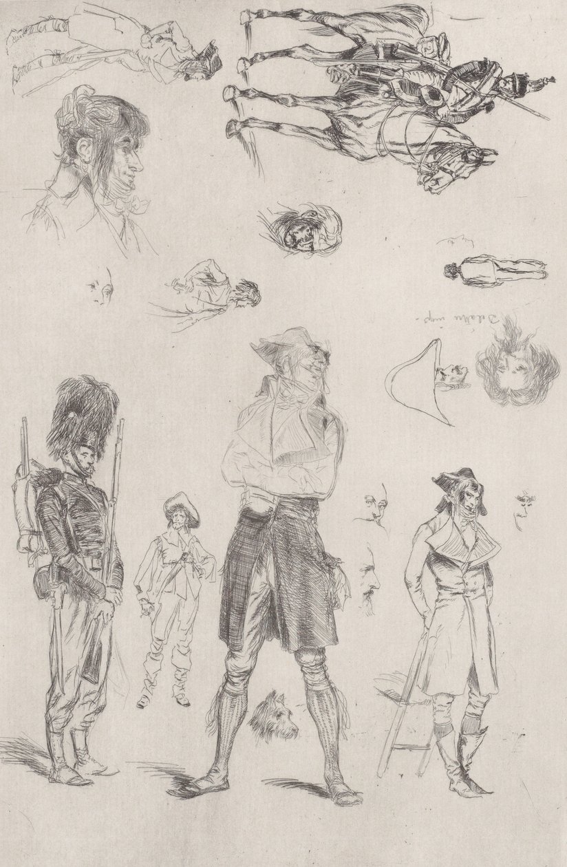 List skic List skic, 1868. od Jean Baptiste Edouard Detaille
