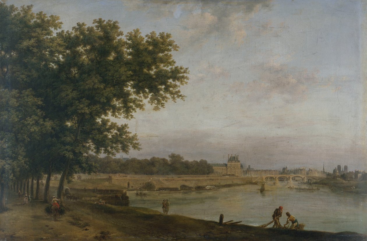 Tuileries a Pont Royal od Jean Baptiste Genillion