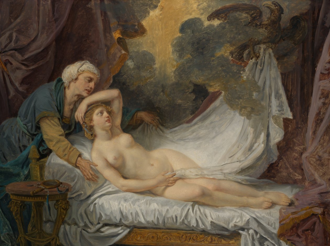 Aegina navštívil Jupiter, ca. 1767-69. od Jean Baptiste Greuze