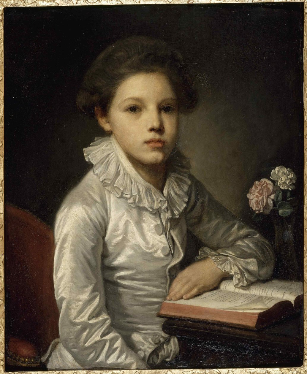 Charles Etienne de Bourgevin Vialart de Saint-Morys 1772-1817 jako dítě, ca. 1783. od Jean Baptiste Greuze