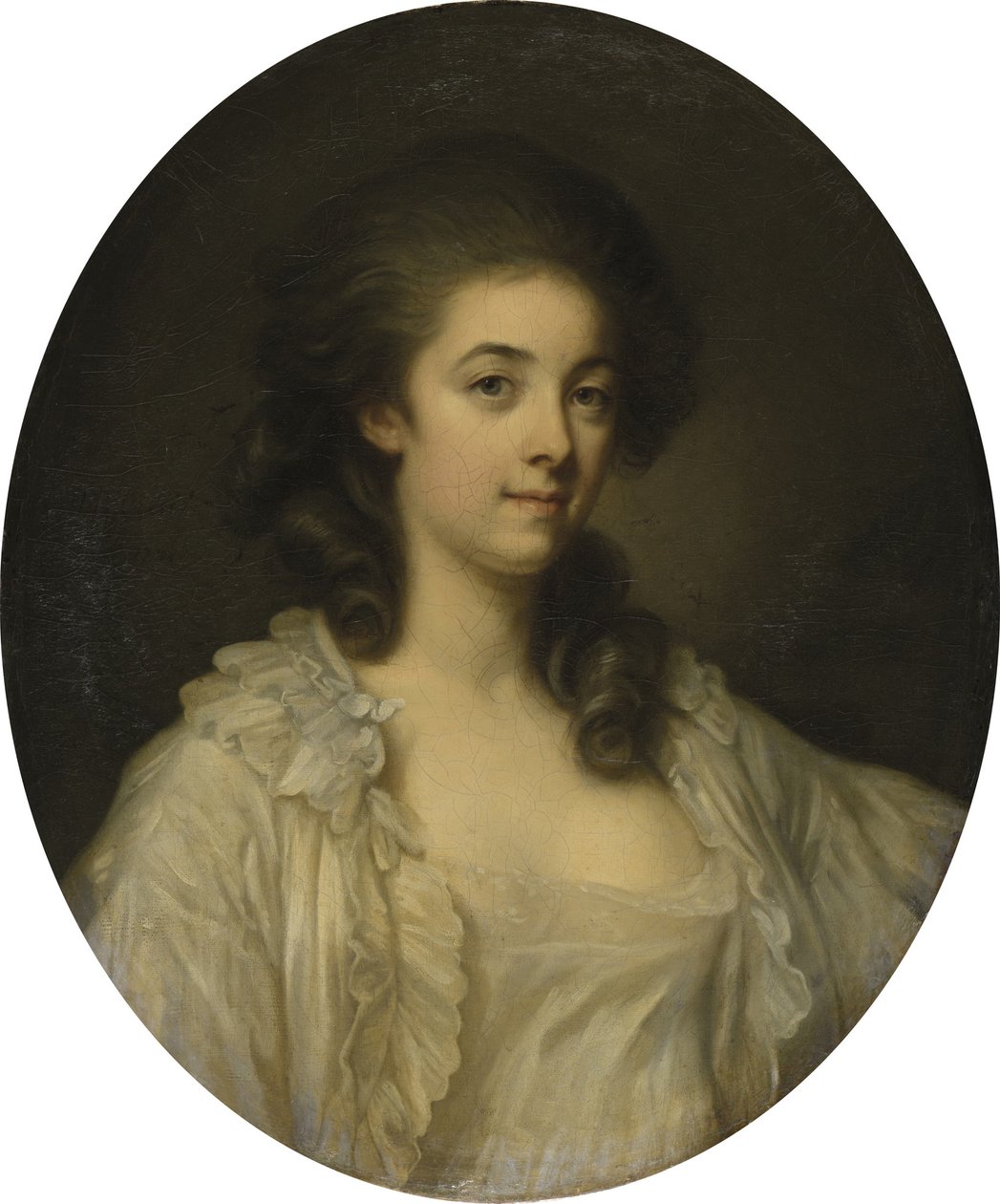 Francouzsky: Portrait de Madame de Champcenetz Portrait of Madame de Champcenetz od Jean Baptiste Greuze
