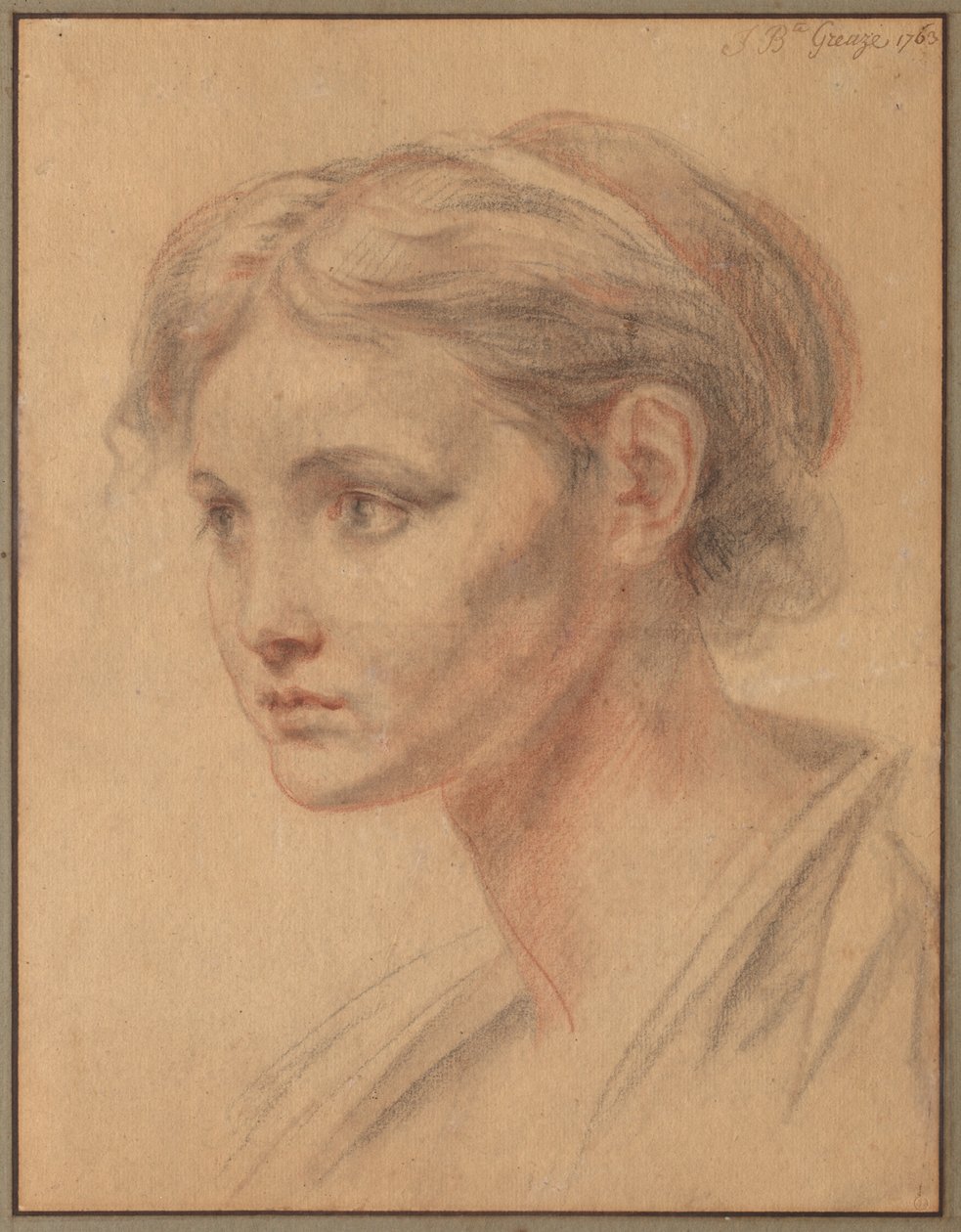 Hlava dívky od Jean Baptiste Greuze