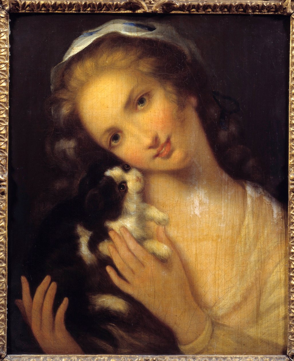 Jednoduchost Mladá dívka a její kiton od Jean Baptiste Greuze (1725-1805) 1759 od Jean Baptiste Greuze