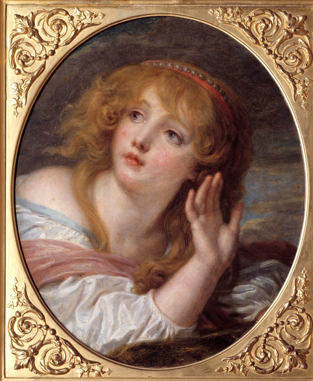 La překvapení Obraz Jean Baptiste Greuze (1725-1805) 18. století Sun. 0,47x0,38 m Chantilly, Musee Conde od Jean Baptiste Greuze