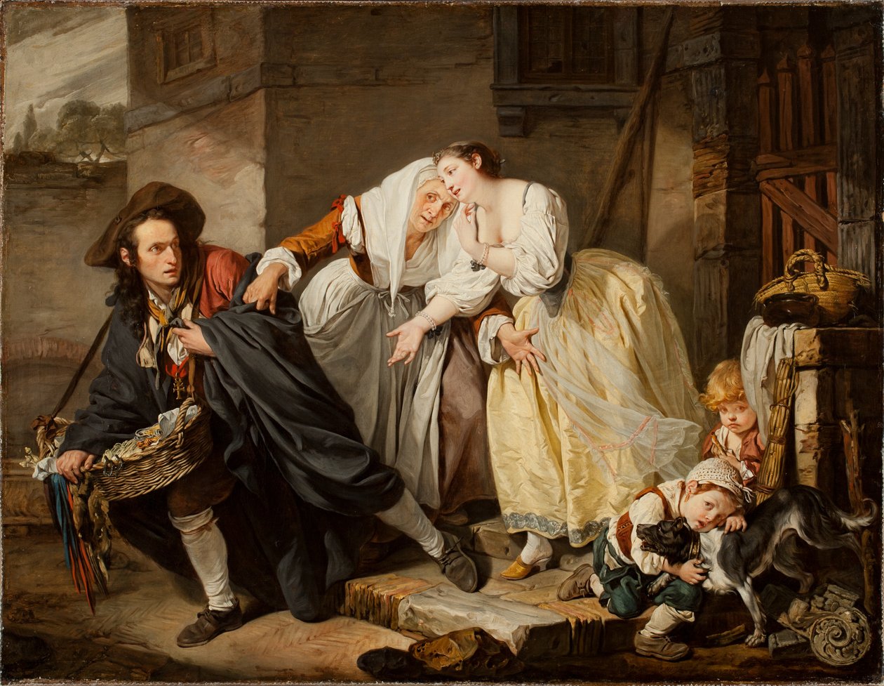 Neapolské gesto, 1757 od Jean Baptiste Greuze