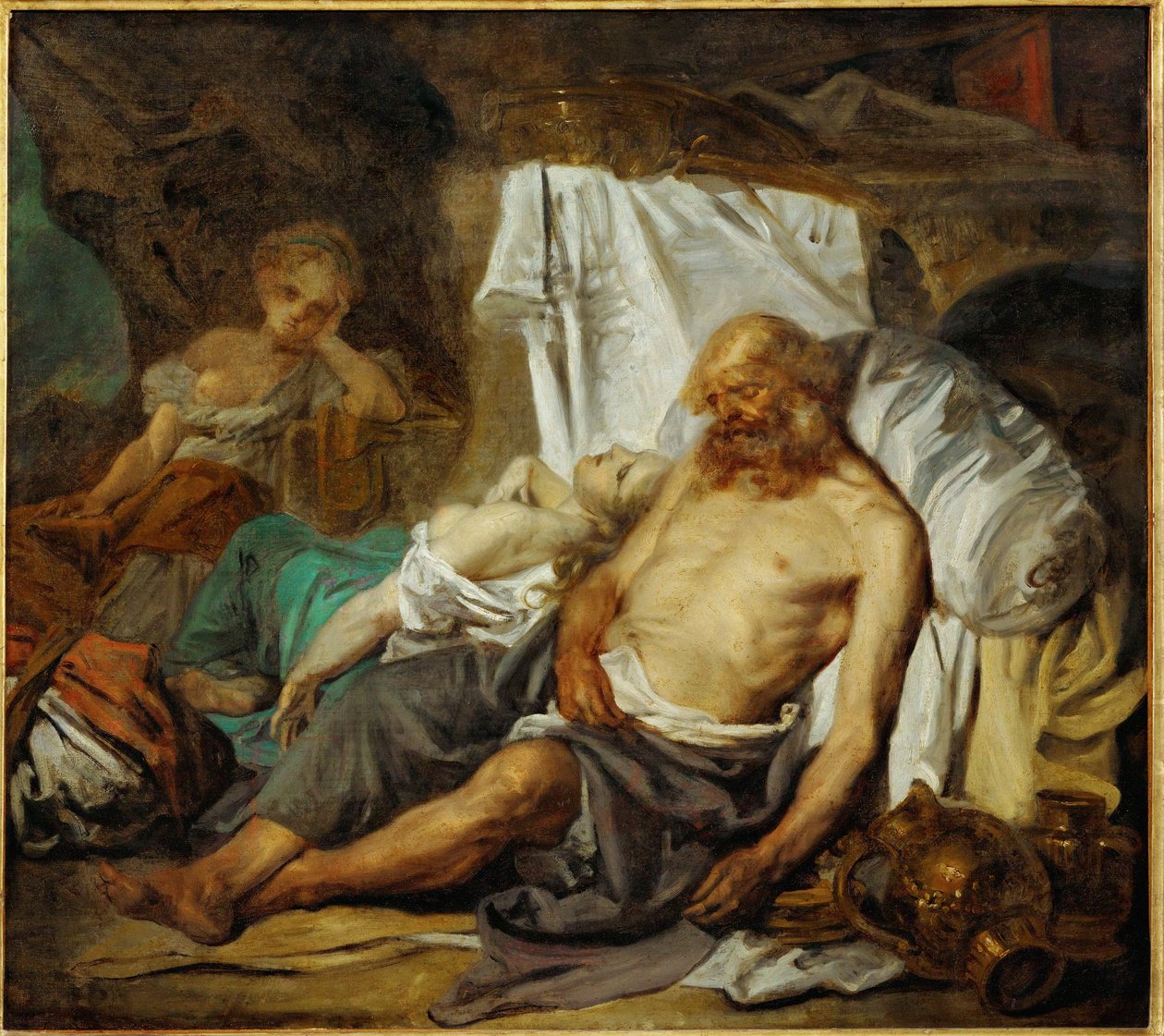 Lot a jeho dcery... od Jean Baptiste Greuze