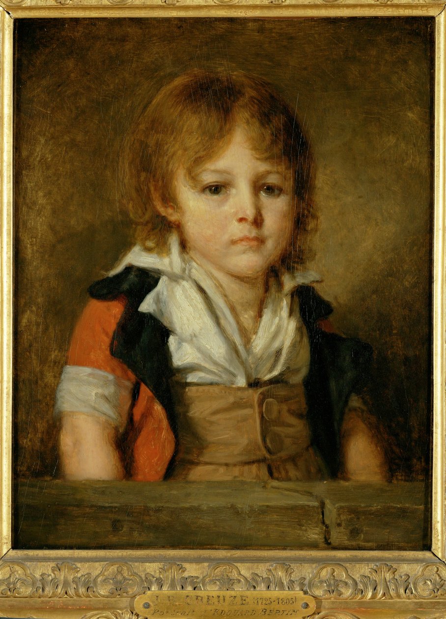 Pan Bertin jako dítě, později malíř a novinář ... od Jean Baptiste Greuze