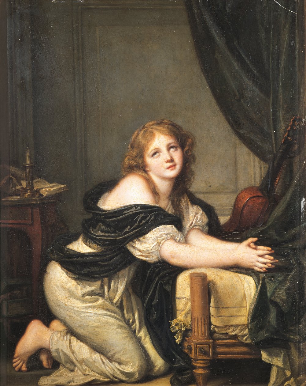 Ranní modlitba od Jean Baptiste Greuze