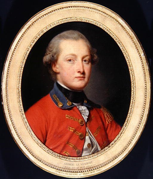 Portrét George Augusta Herberta, kolem roku 1780 (olej na plátně) od Jean Baptiste Greuze
