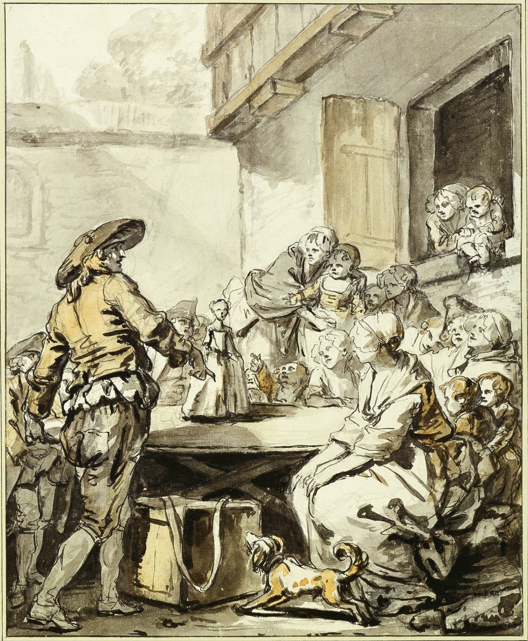 Savoyard s tančící panenkou od Jean Baptiste Greuze