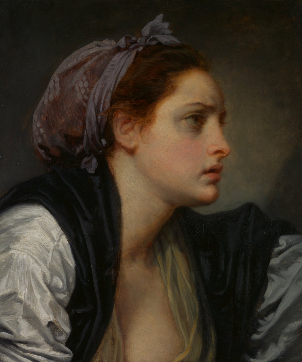 Studijní vedoucí ženy, ca. 1780. od Jean Baptiste Greuze