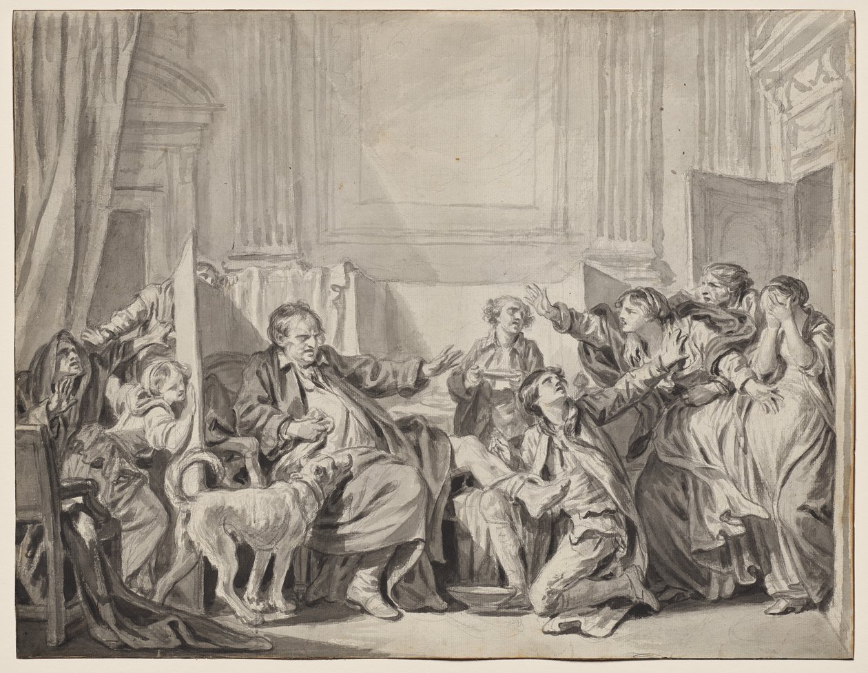 Dcera vinná a kající od Jean Baptiste Greuze