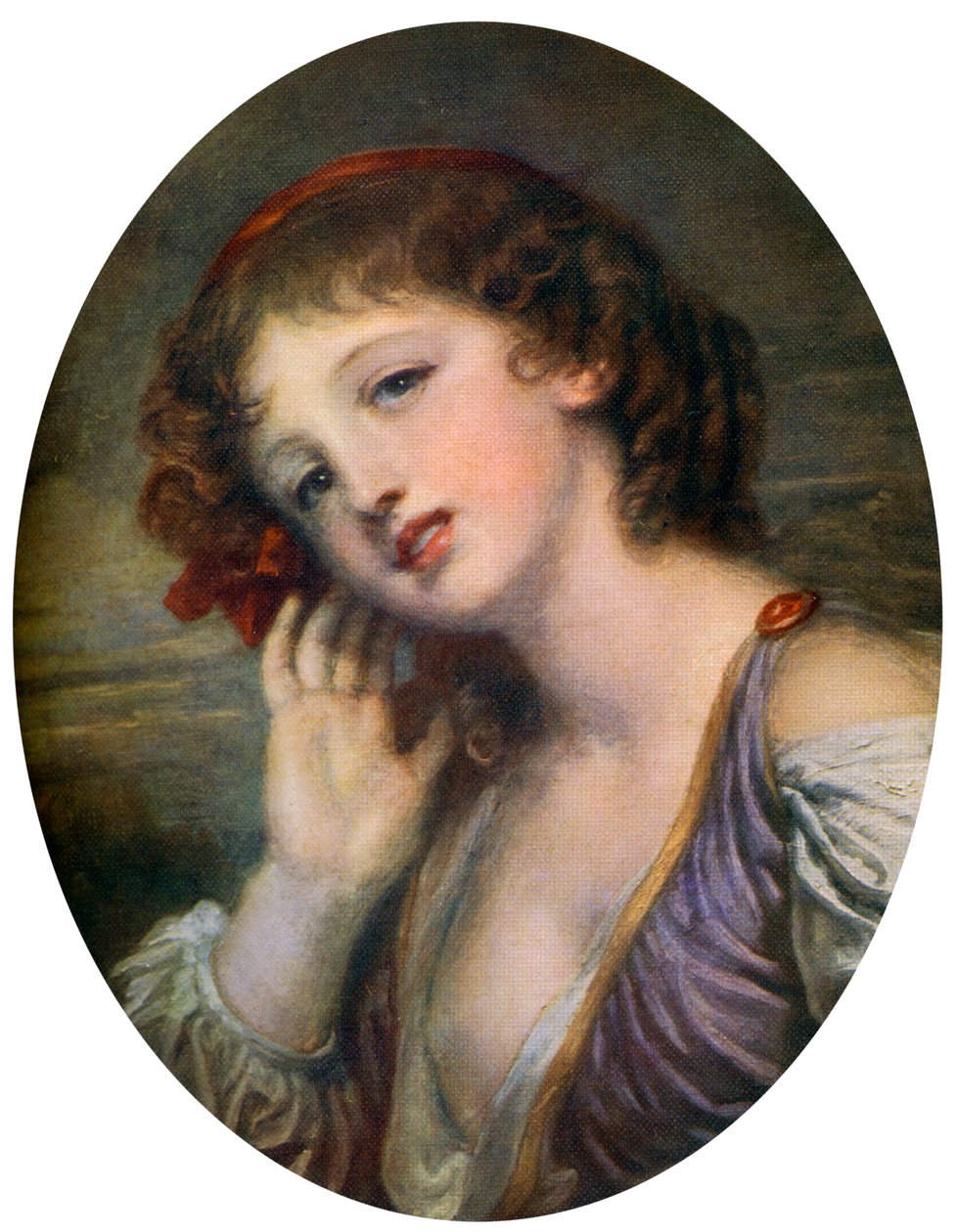 The Listening Girl, 18. století, 1912. od Jean Baptiste Greuze