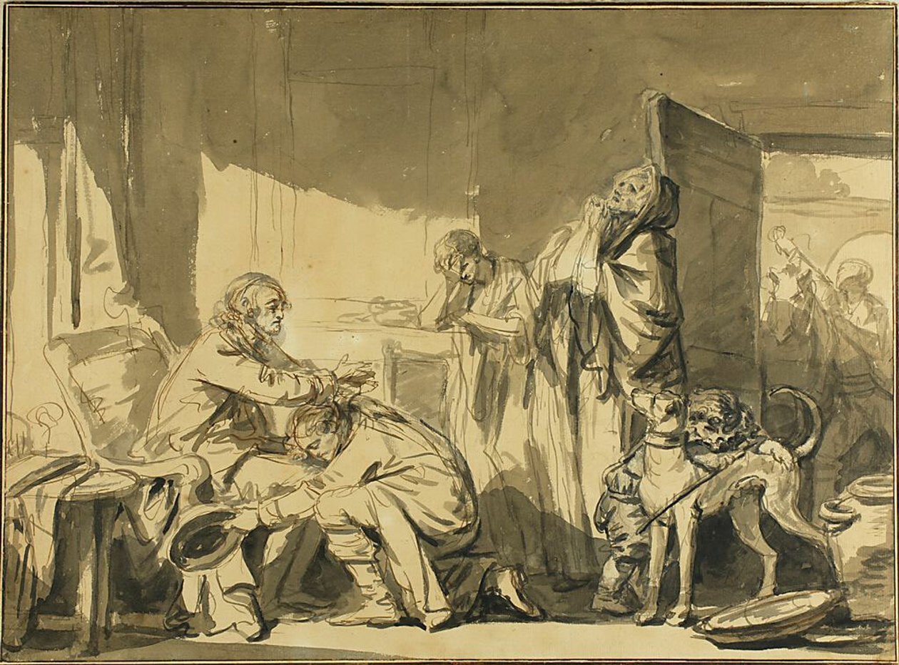 Otcovské požehnání aneb Basileův odchod od Jean Baptiste Greuze