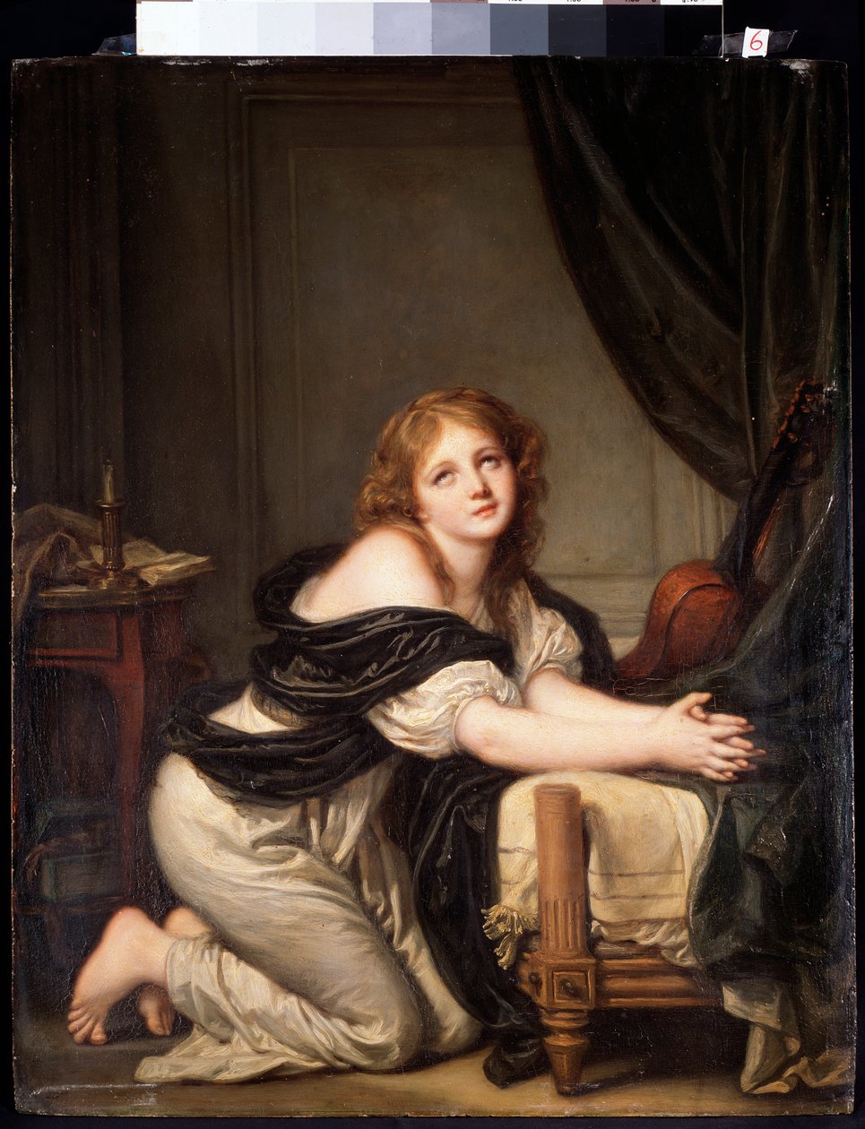 Ranní modlitba (olej na plátně od Jean Baptiste Greuze