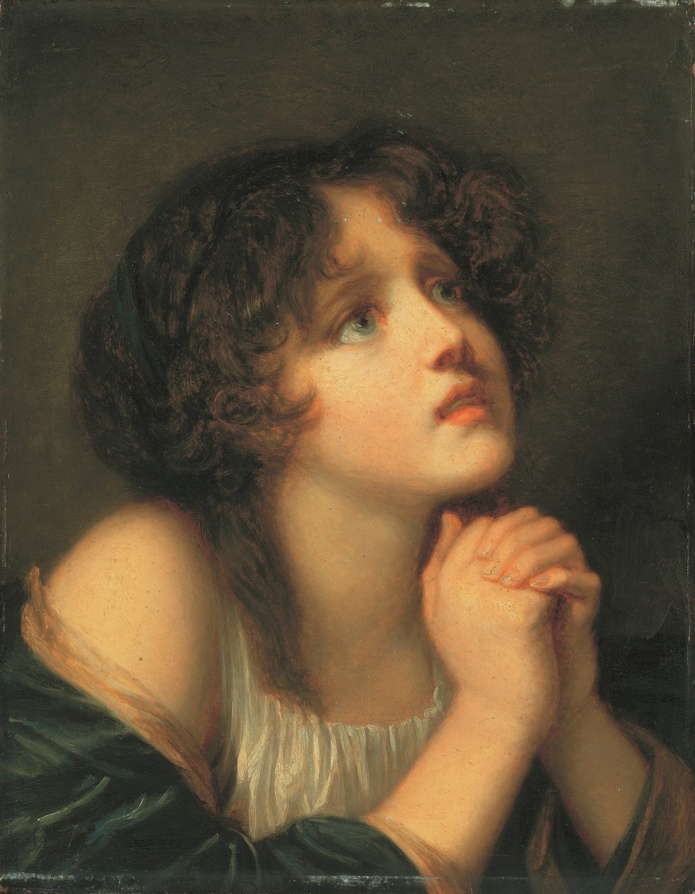 Mladá dívka se modlí od Jean Baptiste Greuze