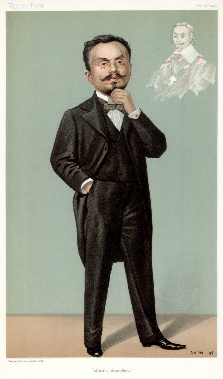 Affaires Etrangeres, Gabriel Hanotaux, francouzský státník, 1896 od Jean Baptiste Guth