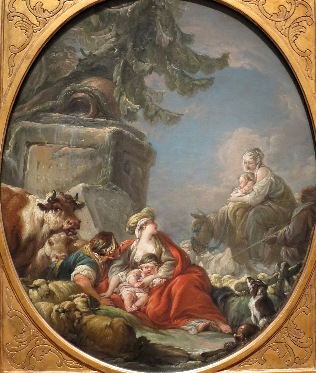 Zbytek pastýřů od Jean Baptiste Henri Deshays