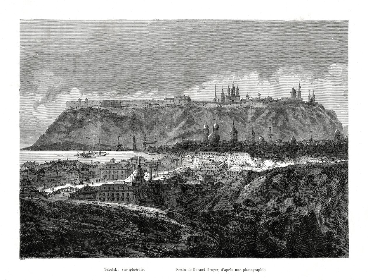 Tobolsk, Sibiř, Rusko, 1886 od Jean Baptiste Henri Durand Brager