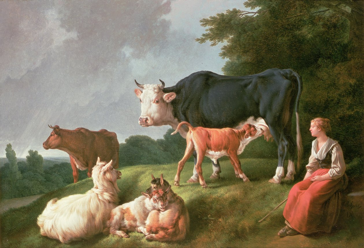 Pastorační scéna od Jean Baptiste Huet