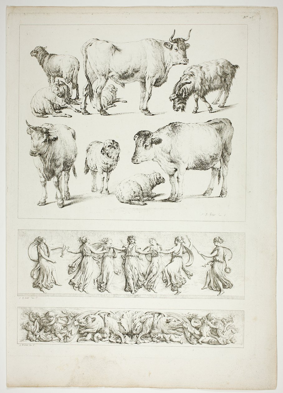 Deska 26 z 38 od Oeuvres de J. B. Huet od Jean Baptiste Huet