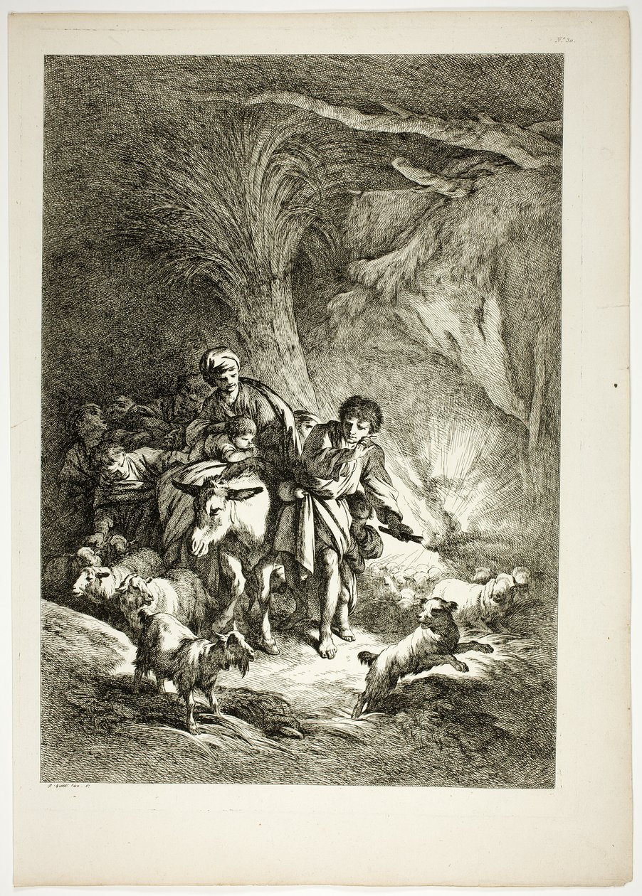 Deska 30 z 38 od Oeuvres de J. B. Huet od Jean Baptiste Huet