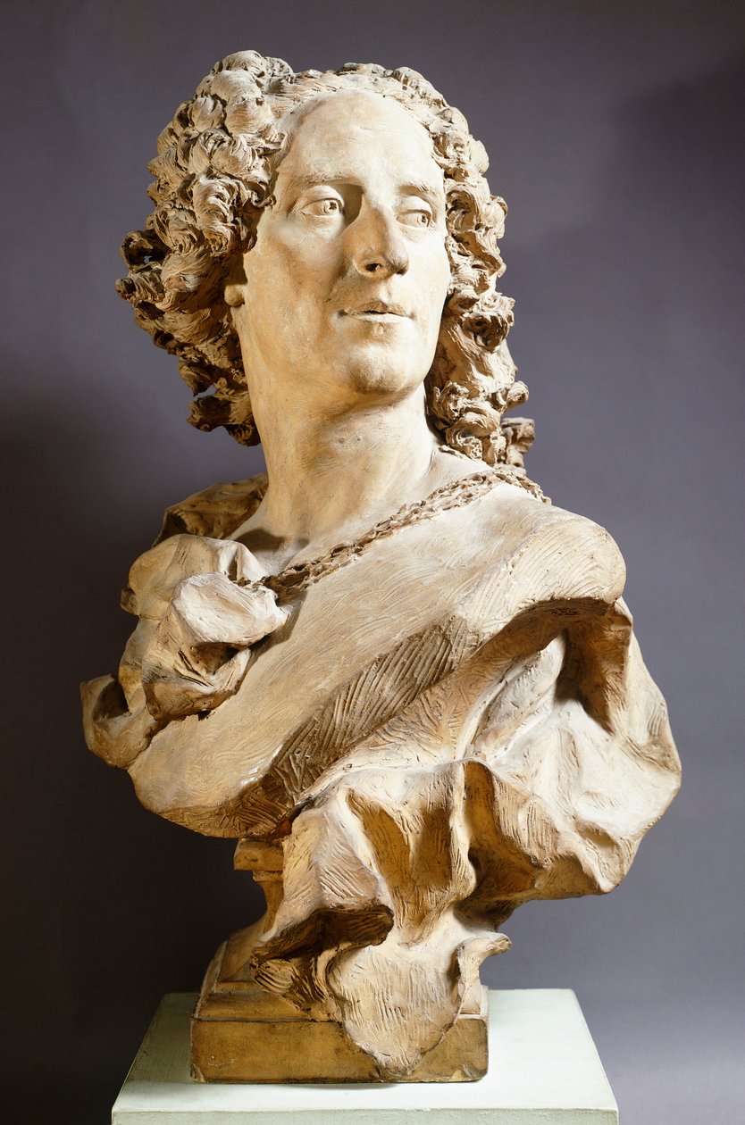 Noel Nicolas Coypel, Jean Baptiste Lemoyne (1704-1778), terakotová busta od Jean Baptiste II Lemoyne
