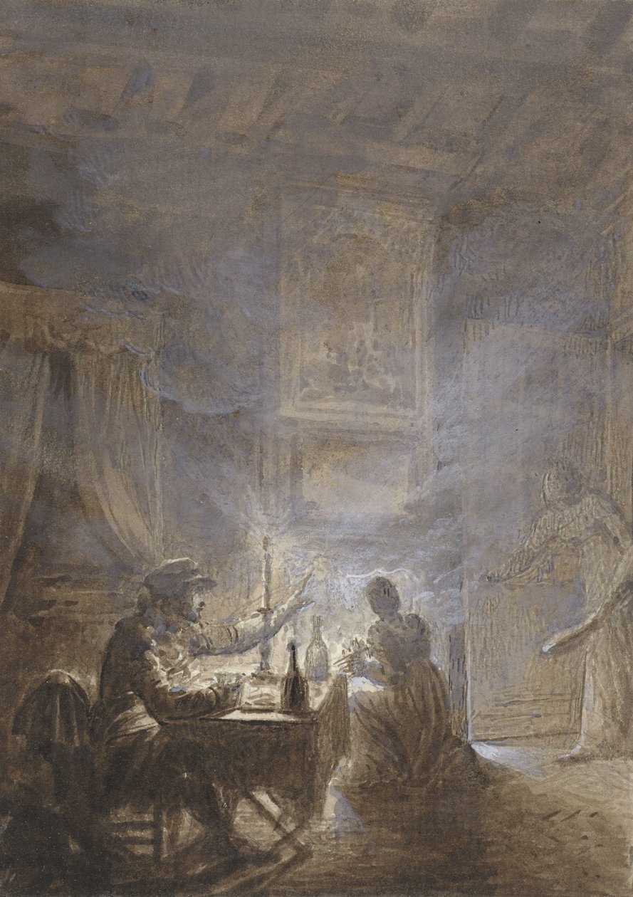 Kouřící krb od Jean Baptiste Isabey