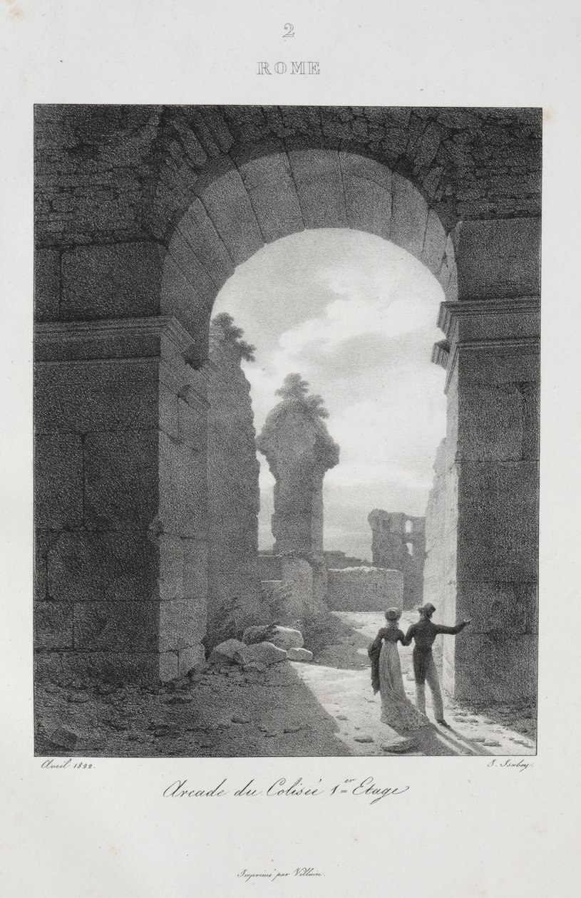Cesta do Itálie v roce 1822 od Jean Baptiste Isabey